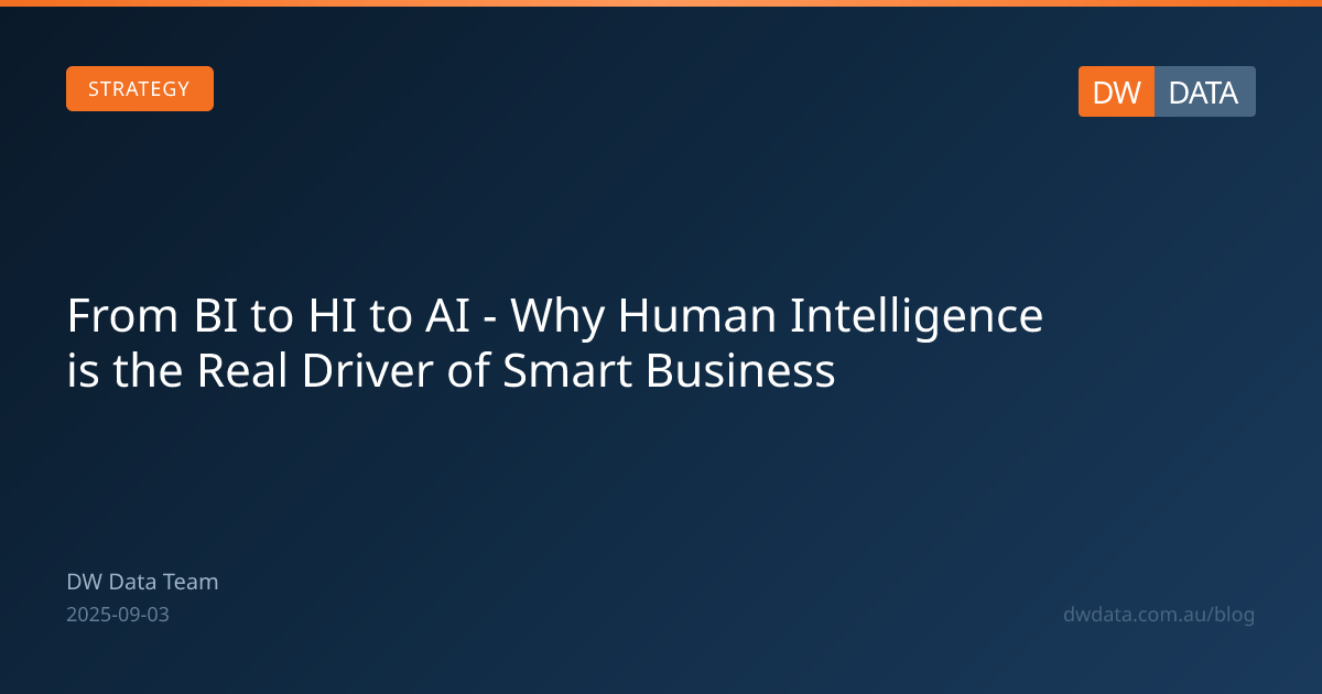 From BI to HI to AI - Why Human Intelligence is the Real Driver of ...