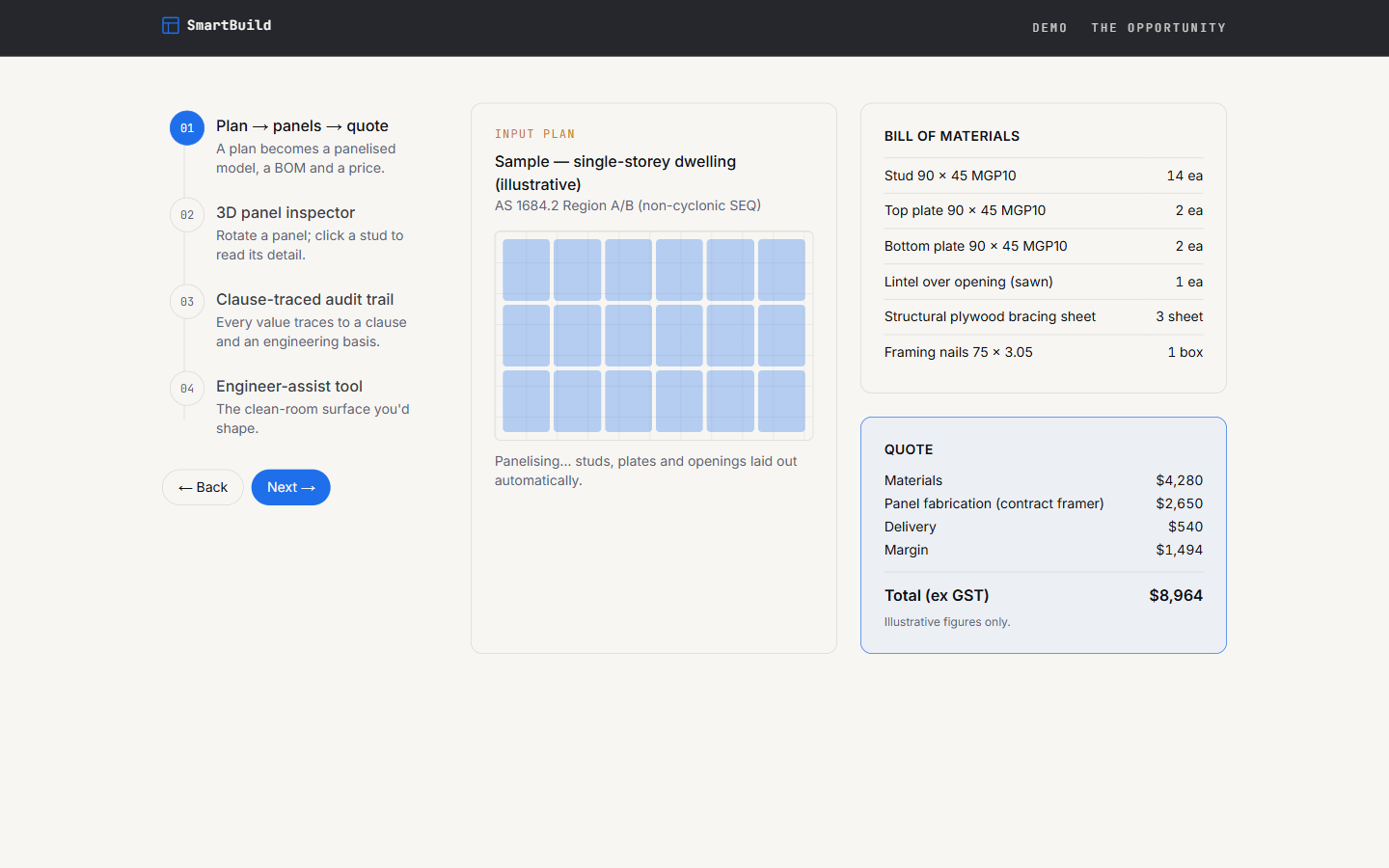 SmartBuild Pitch & Interactive Demo hero image