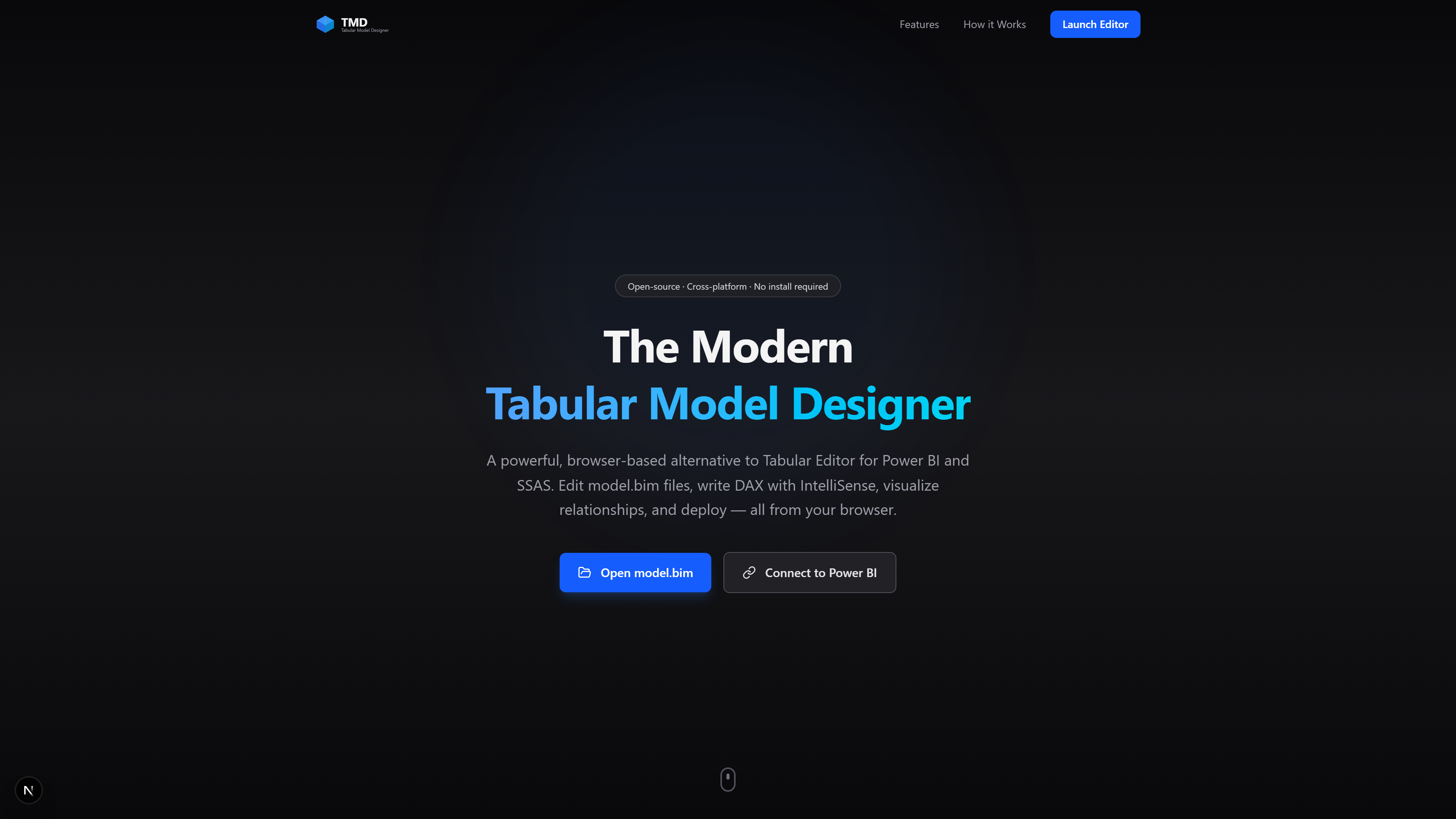 TMD — Tabular Model Designer hero image